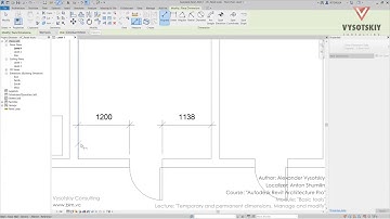 [Autodesk Revit Architecture Pro] Temporary and permanent dimensions. Manage and modify