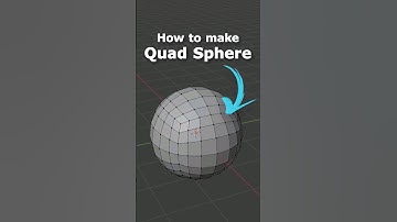 How to make a Quad Sphere in Blender #blender #cgian #3d #blenderian
