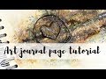 Art journal page tutorial | YouTube hop