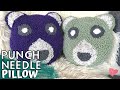 PUNCH NEEDLE PILLOW DIY! (Free PDF Pattern Download) Make a Teddy Bear Pillow using a Punch Needle!