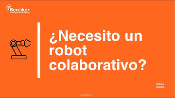 WEBINAR | ¿Necesito un robot colaborativo?
