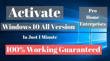 How to Activate Windows 10 All Version without any software tools in Just 1 min 100% Working