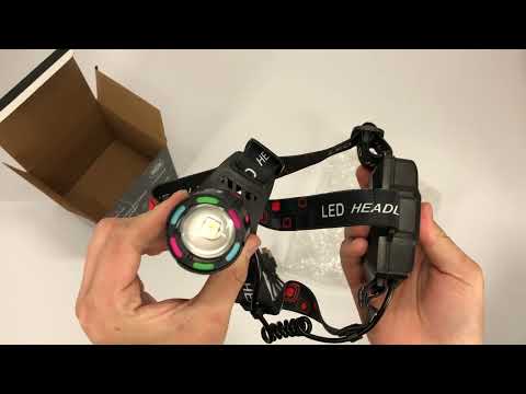 Ліхтар налобний DF-409 акумуляторний SY-8087-PM10-TG, видео 1