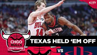 BULLS POSTGAME: Matas Buzelis Hits CLUTCH Buckets, Bulls Survive Rockets | CHGO Bulls Podcast