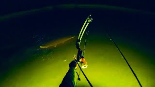 BOW FISHING FOR GIANT GATOR GAR! (POV)