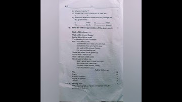 maharastra state board class 9 first unit test paper 100% real english