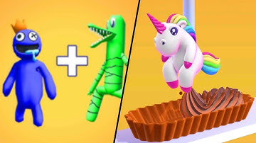 Merge Rainbow 3D Run | Perfect Cream / All Level Gameplay: Android,iOS