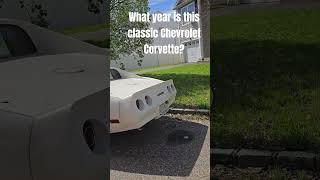 What year is this classic Chevrolet Corvette? #Chevrolet #Corvette #fyp #viral #classiccar #shorts