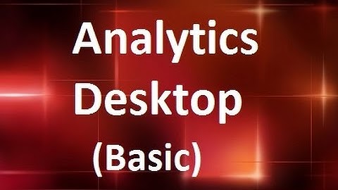 MicroStrategy - Analytics Desktop (Basic) - Online Training Video by MicroRooster