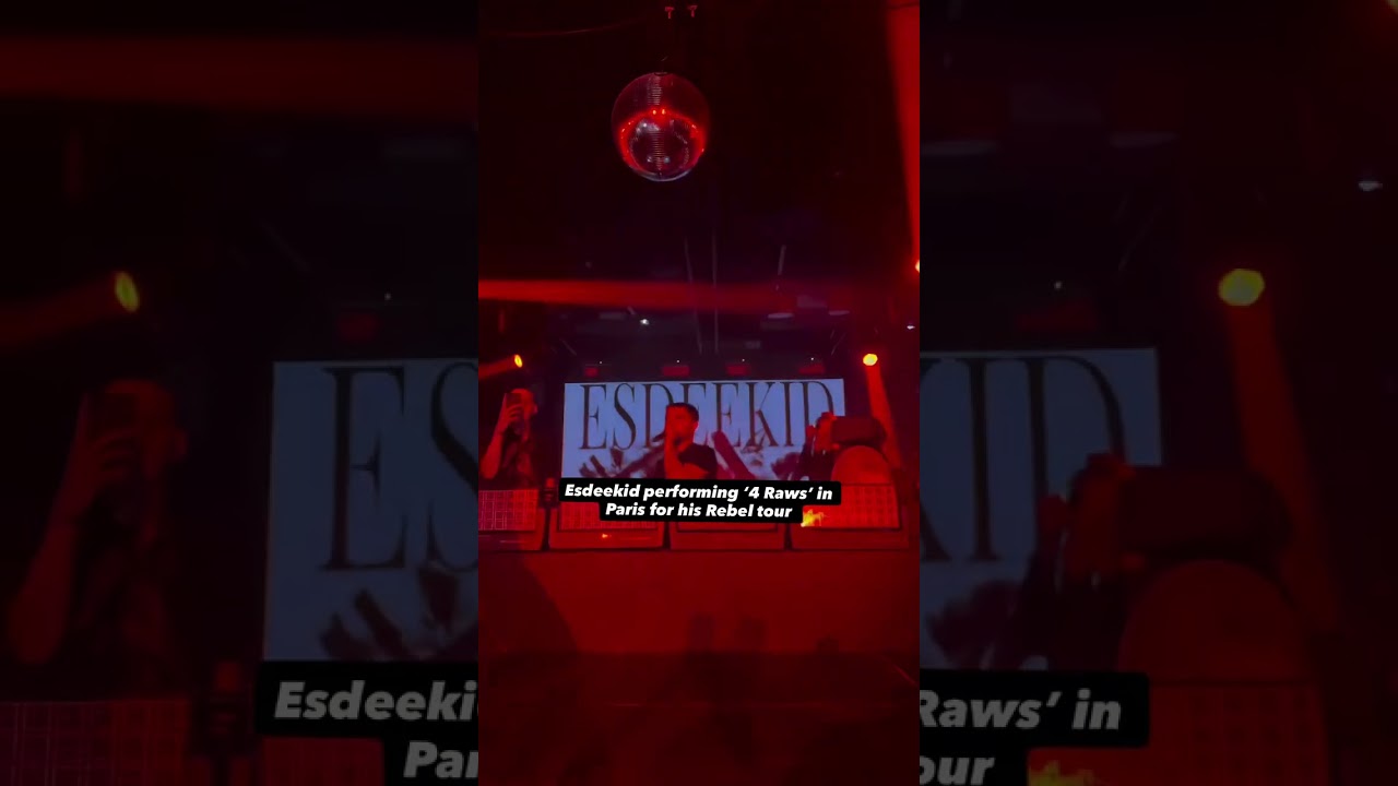 EsDeeKid исполняет «4 Raws» в Париже в рамках своего тура Rebel 🔥