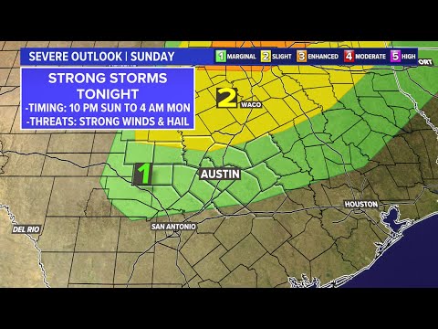 LIVE RADAR: Storms roll into Central Texas Sunday night | KVUE - YouTube