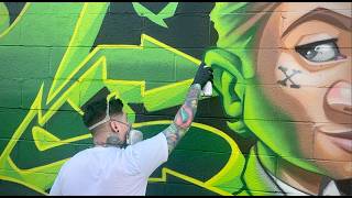 Spray Painting A Caricature