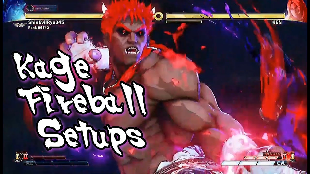 Kage Fire Ball Set Ups (SFV Definitive Update Patch)