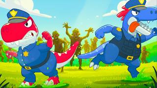 T-Rex Sharp Teeth: Dinosaur Chaos in Park | Robot and Nuton Music Song