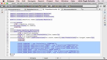 Quick example of a state machine DSL using xtext
