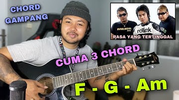 LAGU BUAT PEMULA CUMA 3 CHORD! Chord Gampang (Rasa Yang Tertinggal - ST 12) Tutorial Gitar