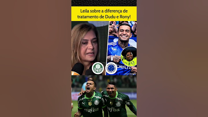 Leila Pereira sobre a diferença da saída de Dudu e possível saída de Rony!! #palmeiras #DuDu #Rony