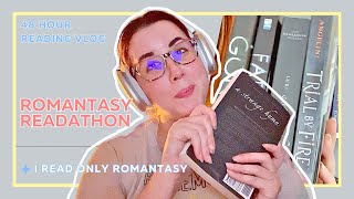 Romantasy Readathon // 48 hour vlog
