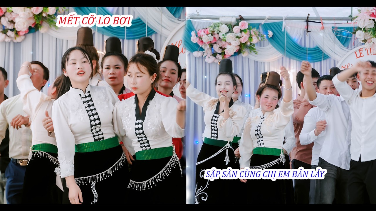 QUẨY SẬP SÀN CÙNG CHỊ EM BẢN LẢY - XÃ MUỔI NỌI MỪNG LỄ THÀNH HÔN [[ HỒNG MAY & THÚY PHỎNG ]]