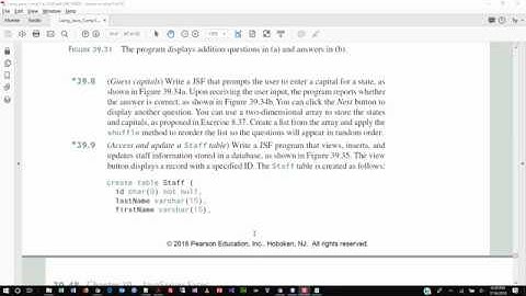 Java Programming 2 - Chapter 39 Exercise 9 - Summer 2018