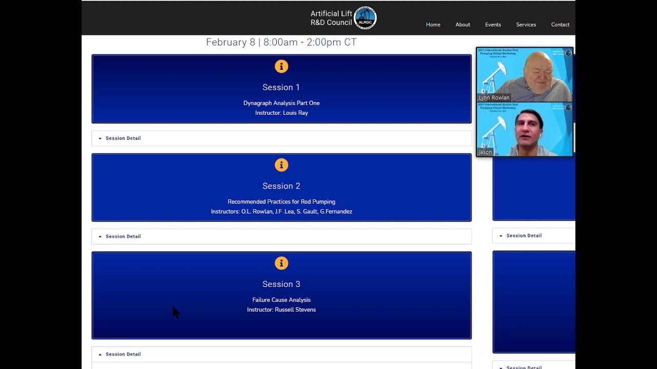 ALRDC International Sucker Rod Pumping Workshop - Monday Lounge