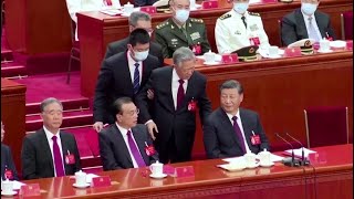 Chinas Xi Has Former President Hu Ed Out Of Party Congress