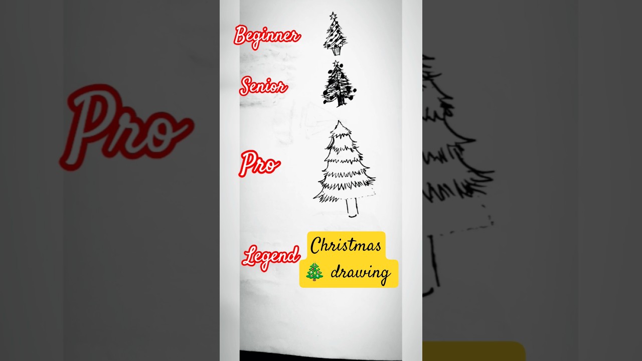 can you draw christmas tree #shorts #shortart #chirstmastree #drawing #trendingshorts #fypシ゚viral