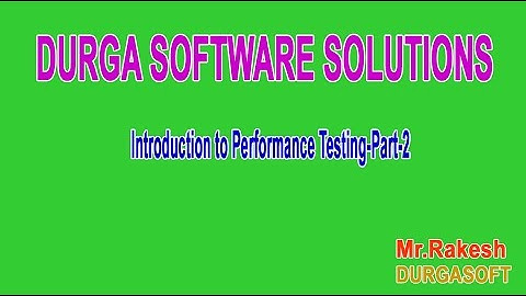 Introduction to Performance Testing Part 2