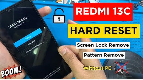Redmi 13C HARD RESET || Pattern Password Unlock Without PC💯2024