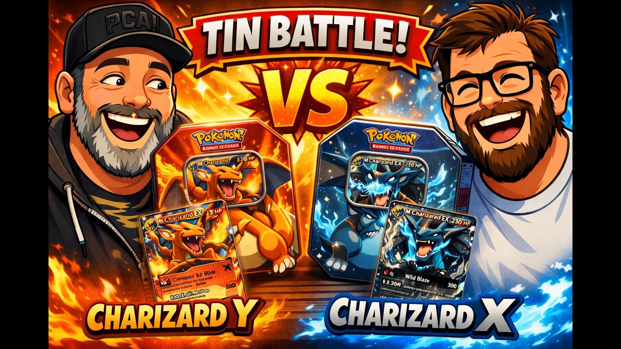 Epic Battle of the Tins - Mega Charizard X vs Mega Charizard Y