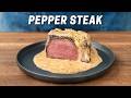 Steak au poivre french pepper steak