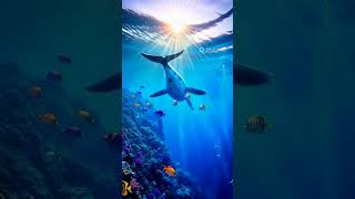 Magical Ocean with Whale and Fish #whales #peace #ocean #whalesounds #magical #magicalstory