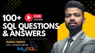 🔴 LIVE: 100+ MySQL Questions Solved LIVE | Data Analyst &amp; MIS Interview Prep 2026 | Free Class