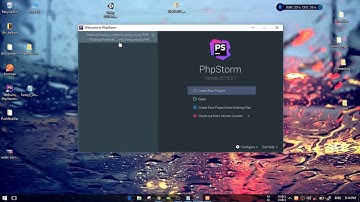 PHP Storm with XAMPP create a project