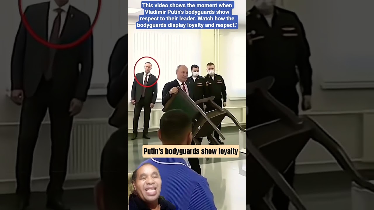 Moment of Putin's Bodyguards Showing Respect!