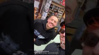 Getting Arm Signed By Dermot Kennedy