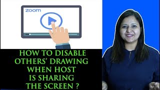 How to disable others' drawing during zoom meeting