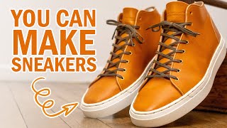 DIY sneakers with Sneakerkit  Vegtan leather