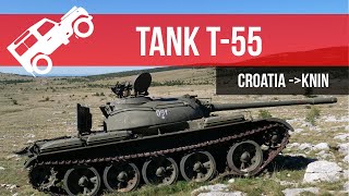 We found abandoned Soviet battle tank T-55 in Croatia Knin
