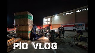 PIO Vlog - Forklift Rescue, Car Crash into Coffee Shop, Water Recovery & House Fire