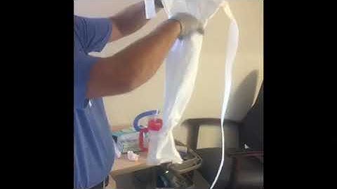 Donning an Above Knee Shrinker