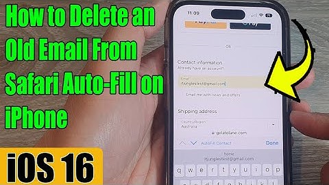 iOS 16: How to Delete an Old Email From Safari Auto-Fill on iPhone