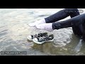 Wetlook - Giulia fully clothed at the river with black old converse - Preview