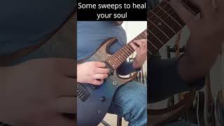 Sometimes you´ve got to sweep it up #metal #guitar #guitarist #ibanez