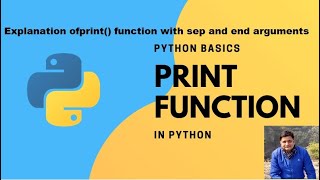 print function in python with sep and end