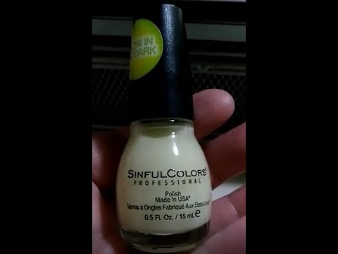 sinful colors glow in the dark nail polish