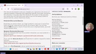 Lewis University Online International Admissions Application (Part 2) screenshot 2