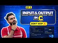 C Input Output in One Shot 🔥 | scanf() & printf() Explained with Code. #c #cprogramming
