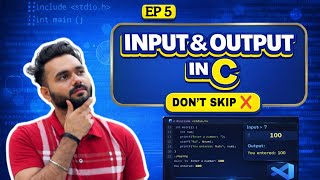 C Input Output in One Shot 🔥 | scanf() &amp; printf() Explained with Code. #c #cprogramming