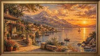 Golden Harbor Dreams🌅 | Cinematic Frame TV Ambient Art (4K)